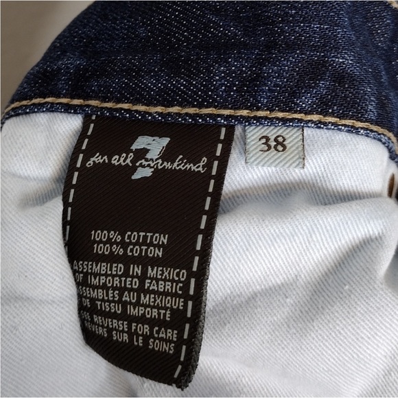 7 For All Mankind A Pkt Boot Cut Distressed Jeans - Picture 13 of 13